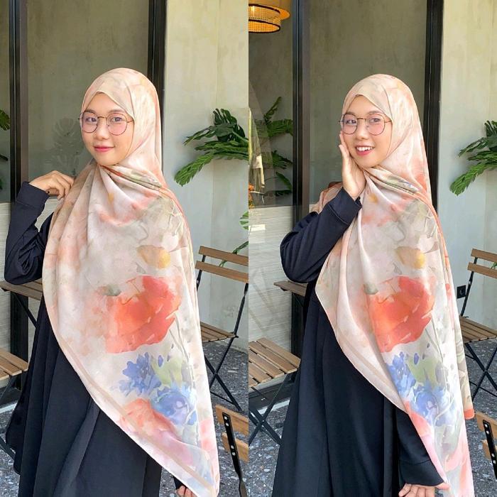 Pashmina Turki Motif Arabian /Jilbab Pasmina Ceruty Arabian Motif Syal Printing/ Pasmina Ceruti