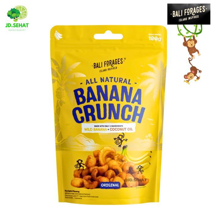 ASLI Banana Crunch BALI FORAGES Rambak Pisang Healthy Snack READY STOCK