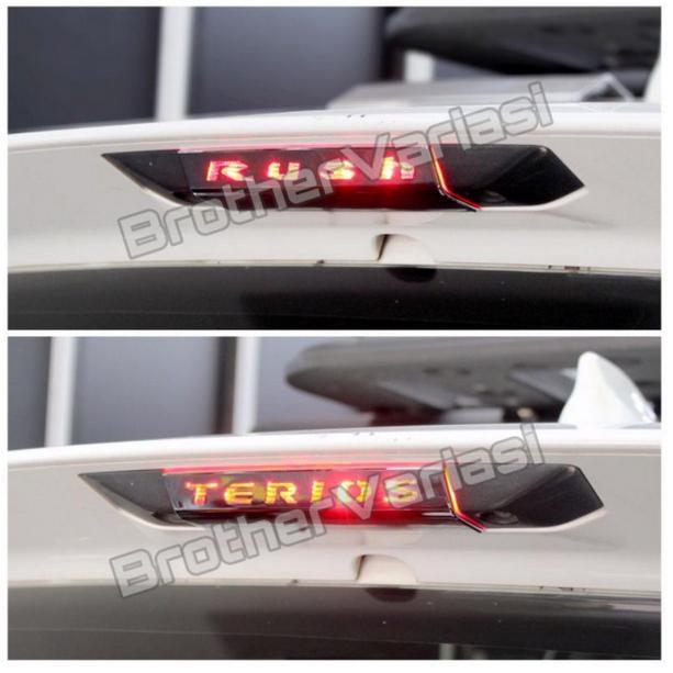 COVER CHROME LAMPU SPOILER ALL NEW RUSH 2018 2021 JSL