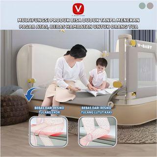 V-Baby Care Baby Bedrail Baby Bed Guard/Pagar Pengaman Kasur Anak /Pagar Pengaman Bayi/ Pagar Kasur