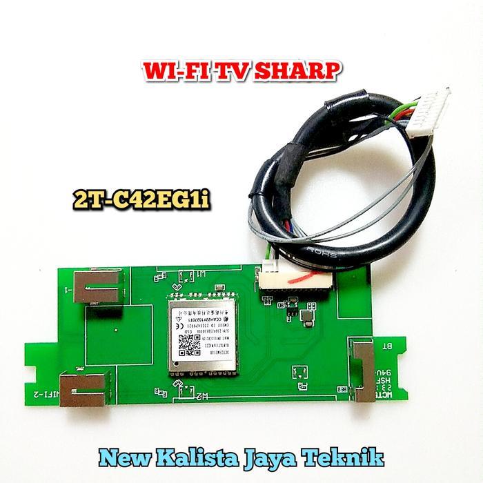 MODUL WI-FI TV SHARP 2T C42EG1I ORIGINAL WIFI BLUETOOTH TV SHARP 42EG1I WIFI TRANSCEIVER DOGLE TV