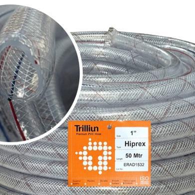 Selang Air 1" Trilliun HIPREX / selang benang transparan tebal /roll 50mtr
