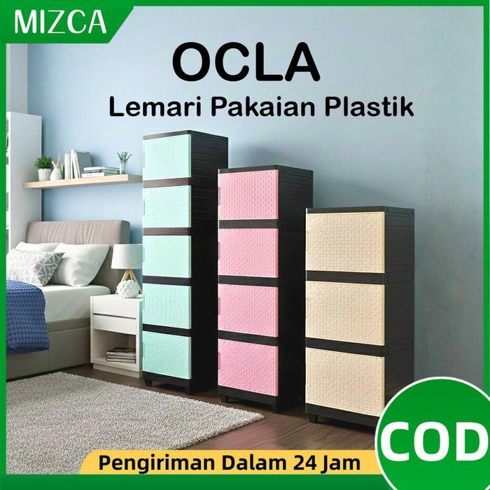 Informa - MIZCA Lemari Pakaian Plastik OCLA Classic Lemari Plastik Susun Rak Baju Rak Sepatu Lemari