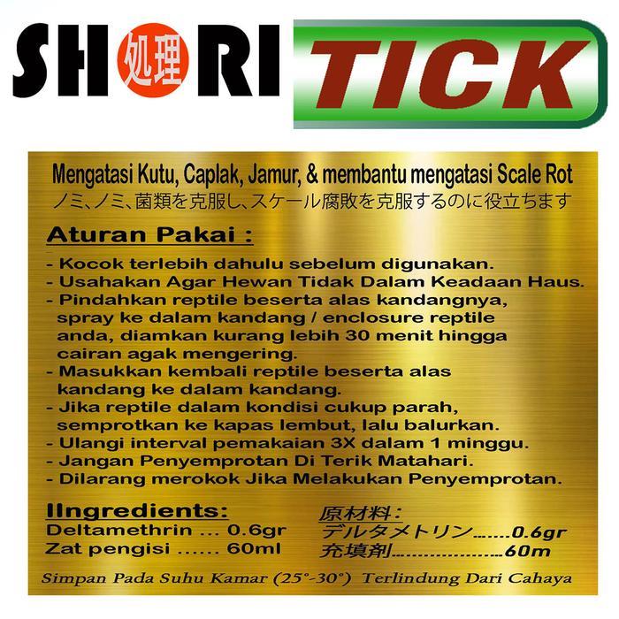 SHORI TICK OBAT ANTI KUTU JAMUR CAPLAK PARASITE REPTILE SCALE ROT ULAR IGUANA BIAWAK VARANUS REPTIL