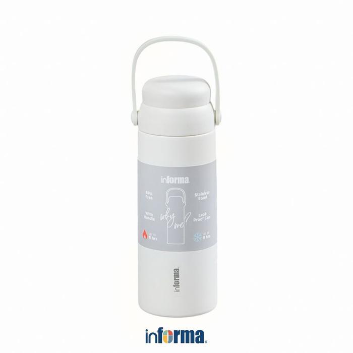 DISKON Informa Appetite 500 ml Beverly Botol Minum Vacuum - Krem Beige Termos Tempat Minuman Kantor