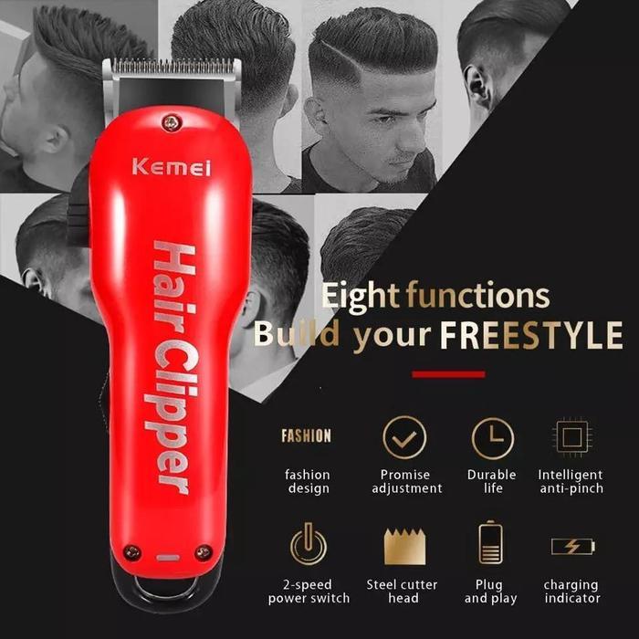 Alat Cukur Rambut Kemei KM 707Z Hair Clipper Professional Turbo Mesin Cukuran KM 707Z