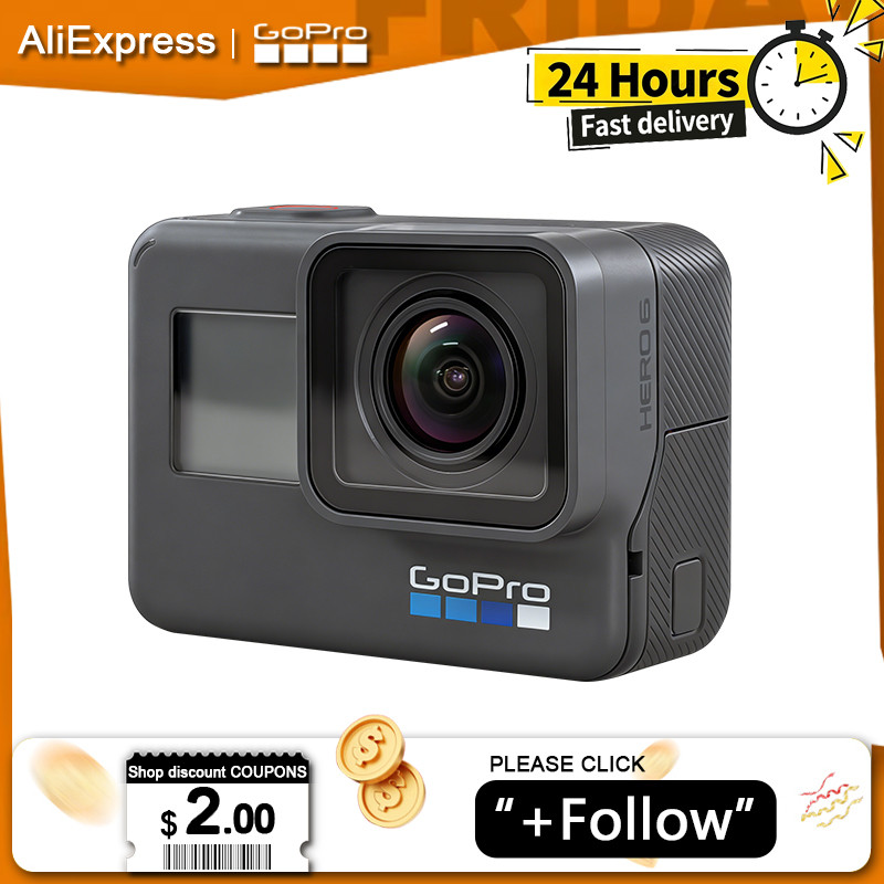 GoPro HERO6 Black Camera 4k Original Go Pro Action Camera 6 pro Helmet camera