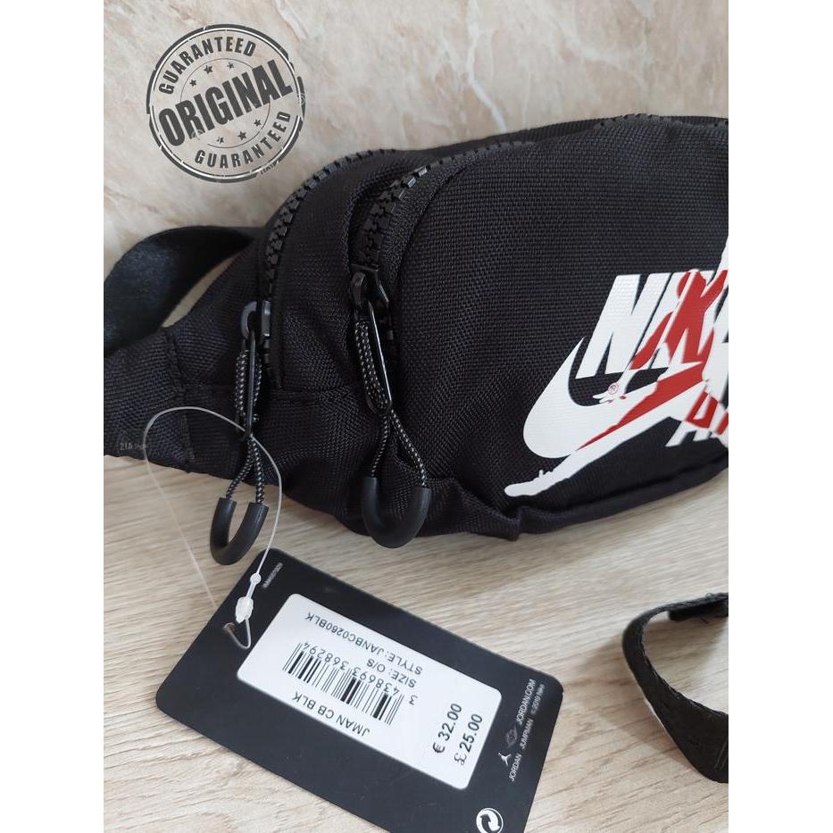 100% Original Nike Air Jordan Jump Waist Bag Tas Selempang Pinggang Co