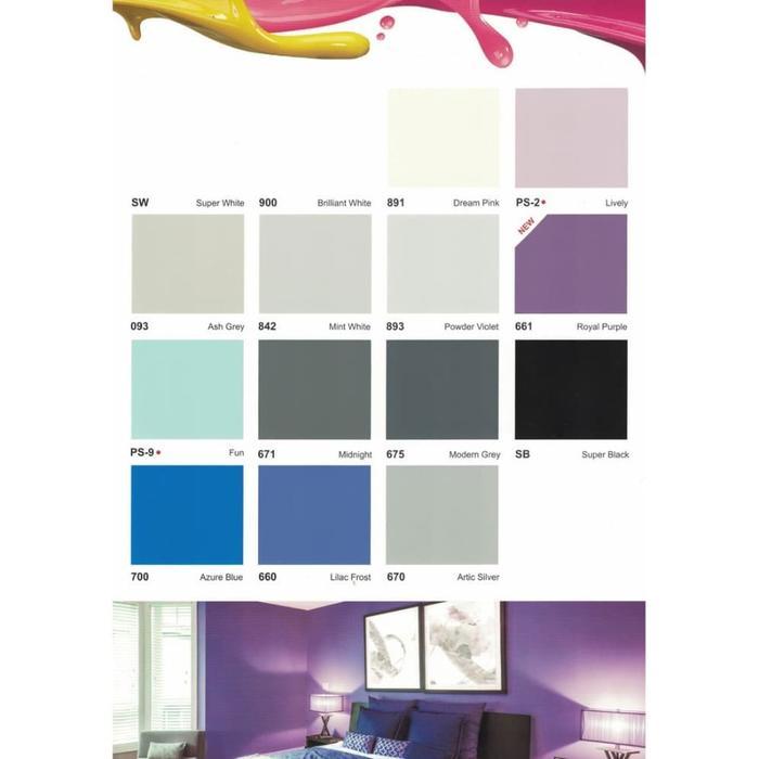 Cat Tembok Interior Avitex 5 kg Warna / Putih / Hitam Gratis Ongkir