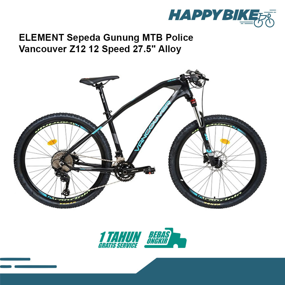 PROMO HARGA PROMO DISKON ELEMENT Sepeda Gunung MTB Police Vancouver Z12 12 Speed 27.5" Alloy