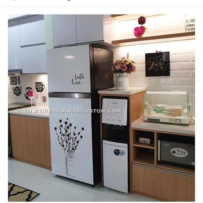STIKER KULKAS 2 PINTU JUMBO MOTIF