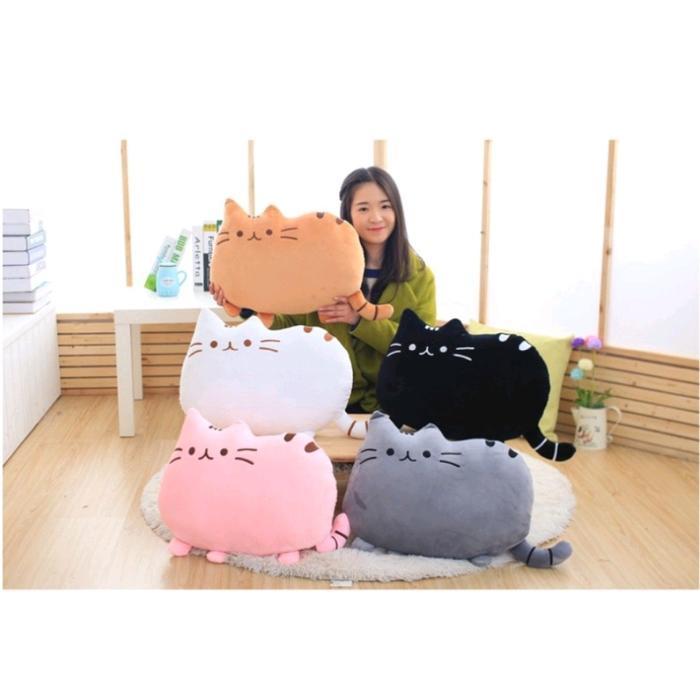 Bantal Kucing Pusheen Ukuran XL Besar Soft Halus Boneka Bantal Kucing Pusheen Boneka Kucing Pusheen