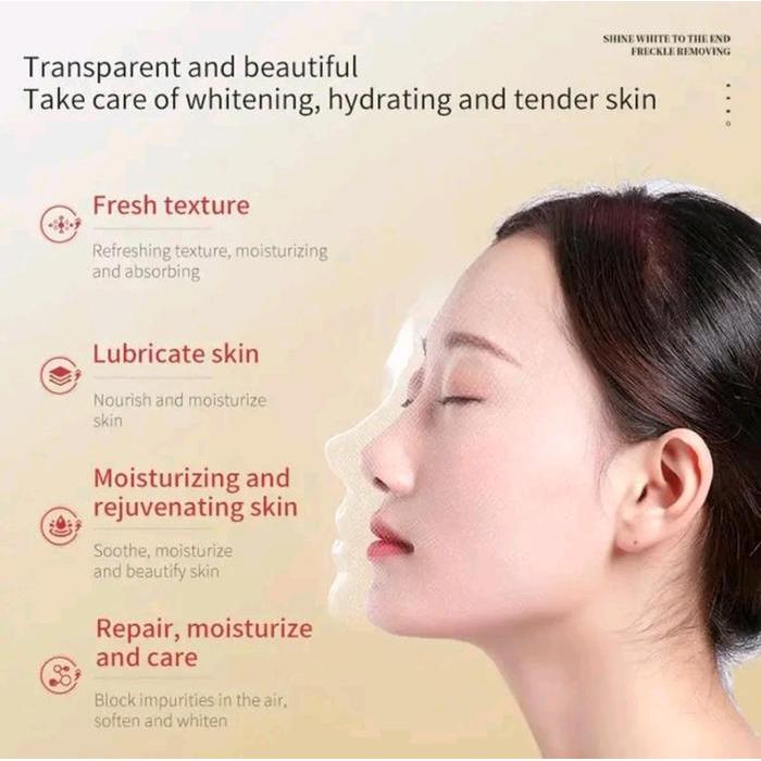 Masker Wajah Menghilangkan Bintik-Bintik Topeng Koyak Anti Penuaan & Anti Kedut Kolagen 100%