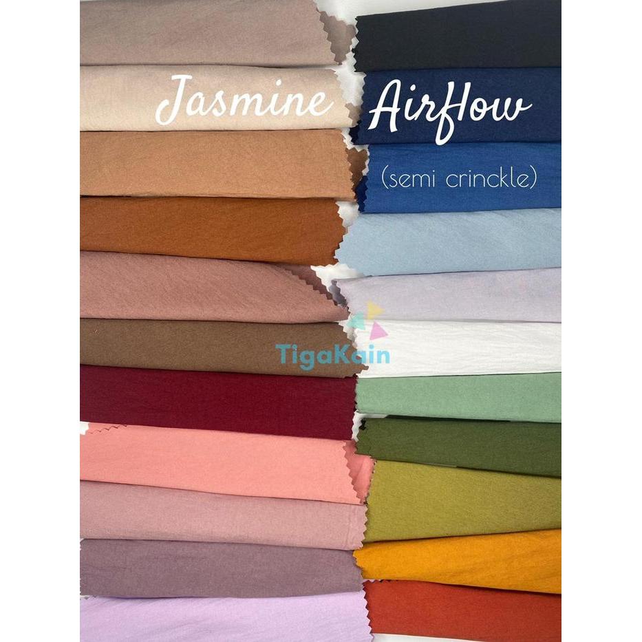 0.5 Meter Kain Jasmine Airflow Semi Crinkle