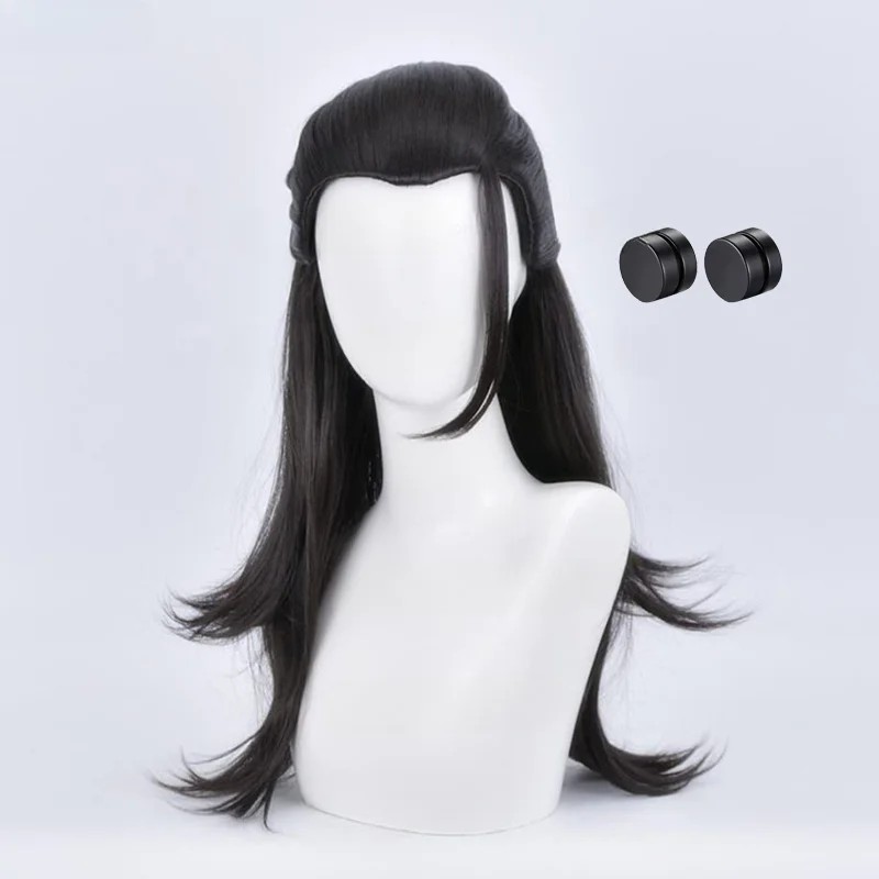Anime Getou Suguru Cosplay Wig Geto Suguru Wig Jujutsu Kaisen Cosplay Long Black Heat Resistant