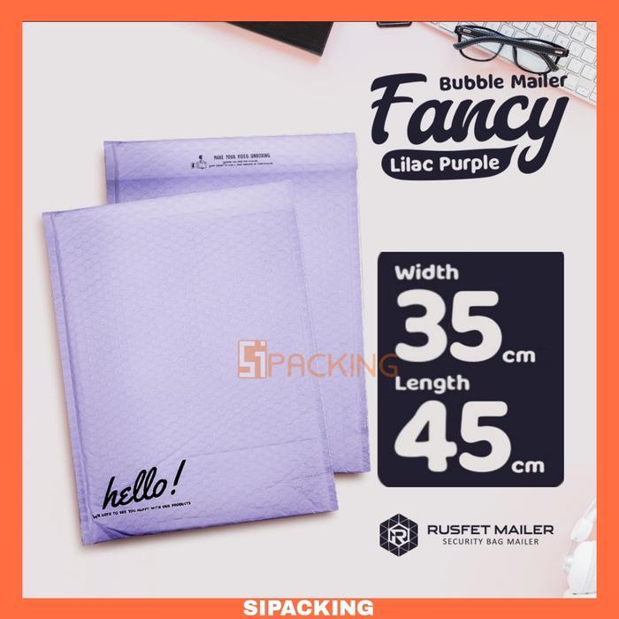 AMPLOP BUBBLE MAILER BUBBLE WRAP ENVELOPE LIGHT PURPLE 35X45