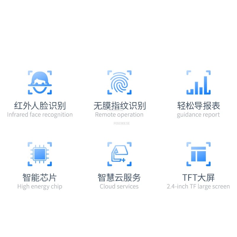Modern Office Face Recognition Punch Card Access Control Fingerprint Face Recognition Device Company