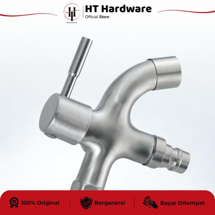 Toto - Ht Hardware Keran Air Cabang/Satu Arah Tembok / Kran Taman Mesin Cuci Kamar Mandi Stainless
