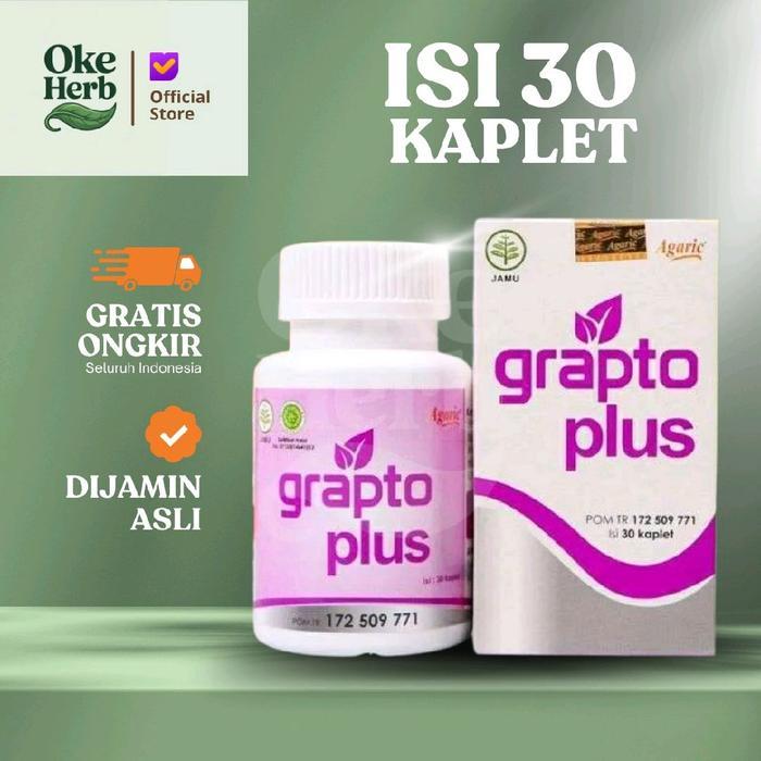 Grapto Plus Asli Original 30 Kaplet Herbal Wasir