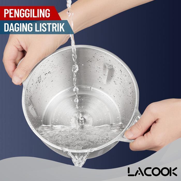 Philips - Lacook Blender Chopper Stainless Steel 2L Penggiling Bumbu Daging Sayur Buah / Food