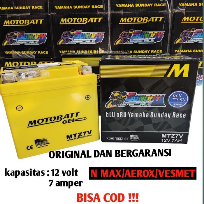 Aki Kering Motobatt Mtz7V Nmax Old, Aerox ,Lexi