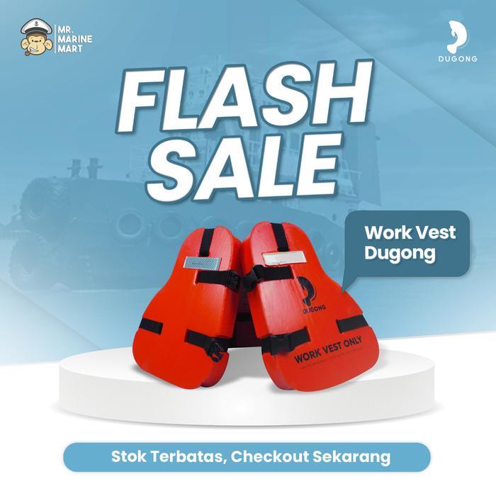 Rompi Baju Pelampung Work Vest Dugong Life Jacket Safety Kapal (Reject)