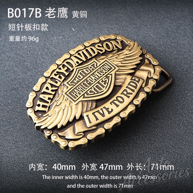 DIY Men's Eagle Retro brass Belt Buckle Motorcycle Enthusiast Accessories For Harley Davidson