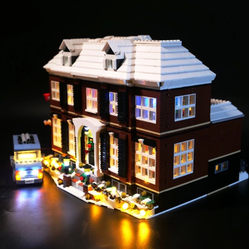 Led Light Kit compatible with Lego Home Alone 21330 Merry Christmas Time Building Blocks Bricks DIY