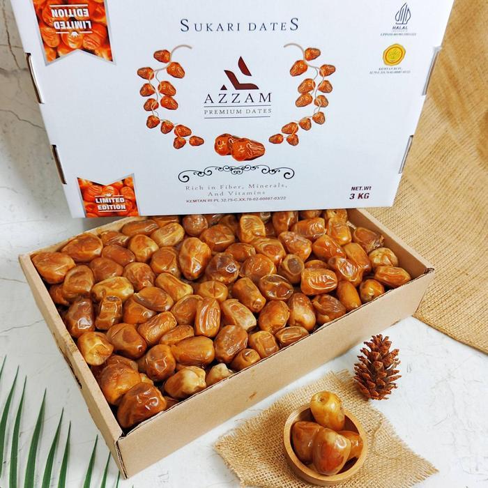 kurma sukari 3kg Premium - Kurma Sukkari 3kg Fresh - Kurma Sukari Dates Asli
