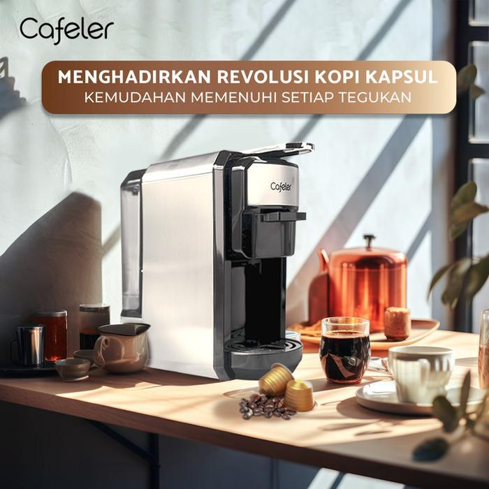CAFELER MESIN KOPI MULTI KAPSUL 3IN1 / CAPSULE COFFEE MAKER 19BAR