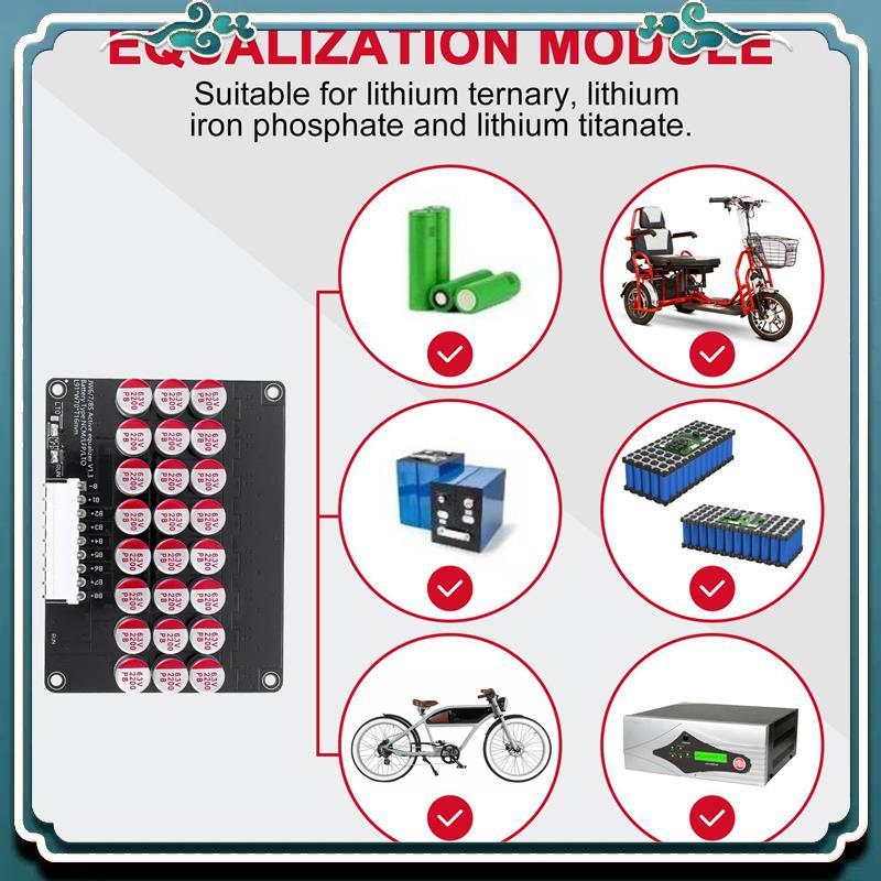 Premium 8S Active Equalizer Balancer Lifepo4 Lipo LTO Battery Energy Equalization Capacitor BMS