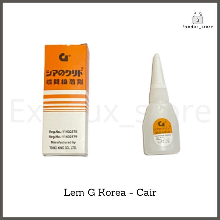 * Lem korea G epotec cair / lem besi original