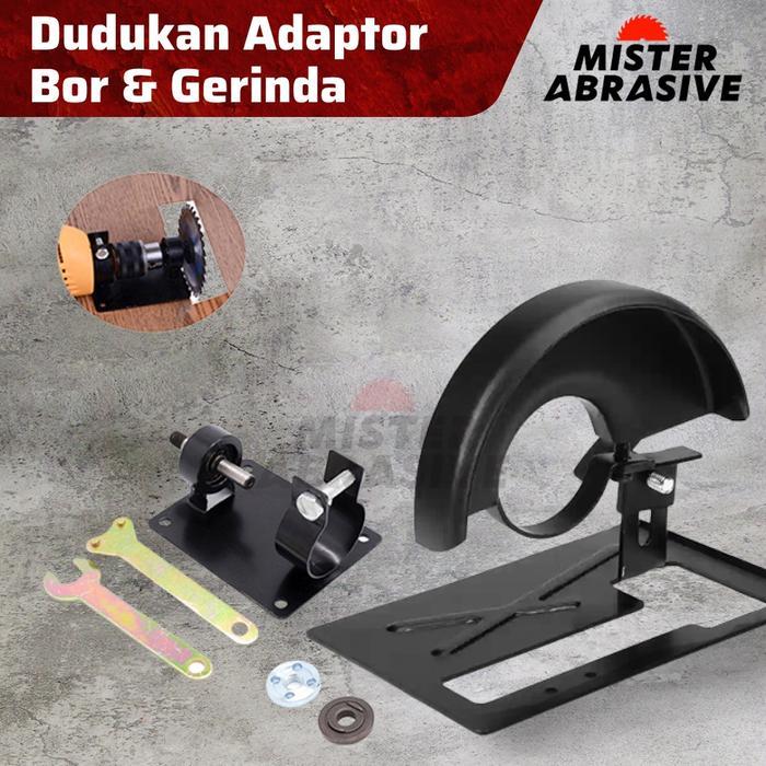 Orion Modern - Dudukan Mesin Bor Adaptor Gerinda Base Stand Holder Meja Grinder Drill