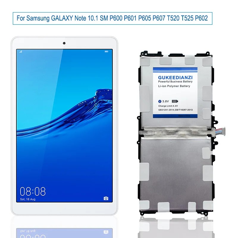 T8220E T8220C 12000mAh High Capacity Tablet Battery For Samsung Galaxy Note 10.1 SM P600 P601 P605