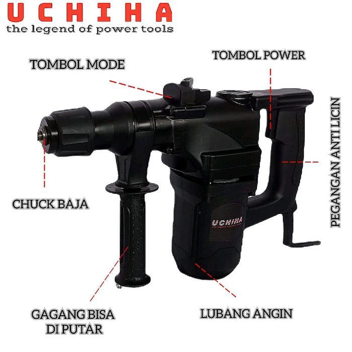 UCHIHA Type UC-04 bor hammer drill rotary bobok beton tembok japan teknologi new 2022