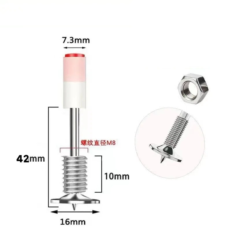 Mini 7.3 Screws Gun Nails Integrated Threaded Nails Suitable for 7.3mm Cannon Nail Gun