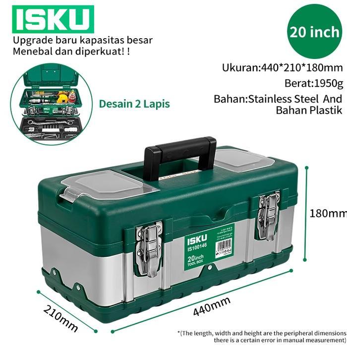 ISKU Tool bag Besar 18 Inch Tool box 17 inch 19 inch Kotak Perkakas