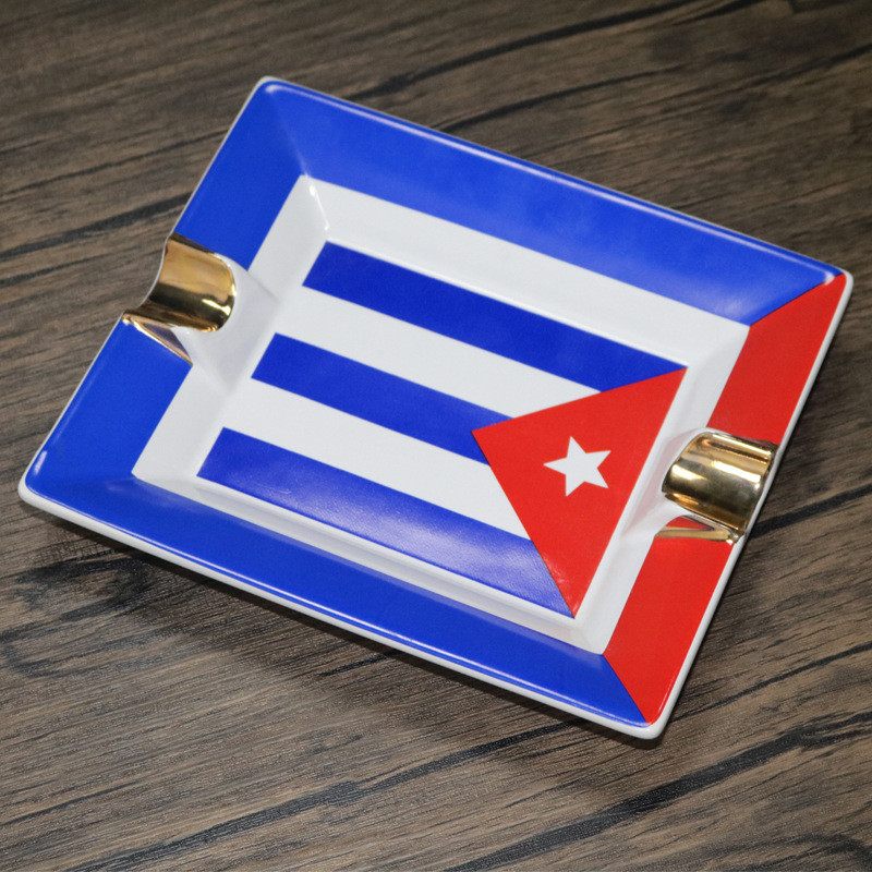 Cuban cigar ashtray European-style home living room high-end luxury personality KTV cigar ashtray