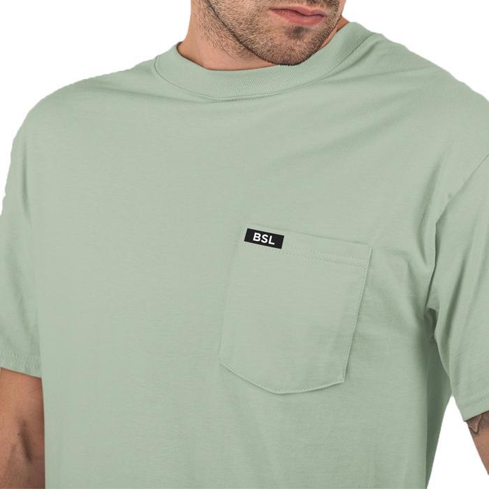 Bisalo Kaos Distro Cowok Saku Pocket Kaos Kantong Depan Pria Wanita Lengan Pendek Cotton Combed