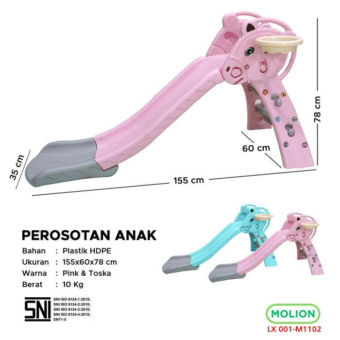 Mainan Prosotan Seluncuran Anak Bermain Perosotan Plastik Anak Kuda Taman Bermain 001-M1102