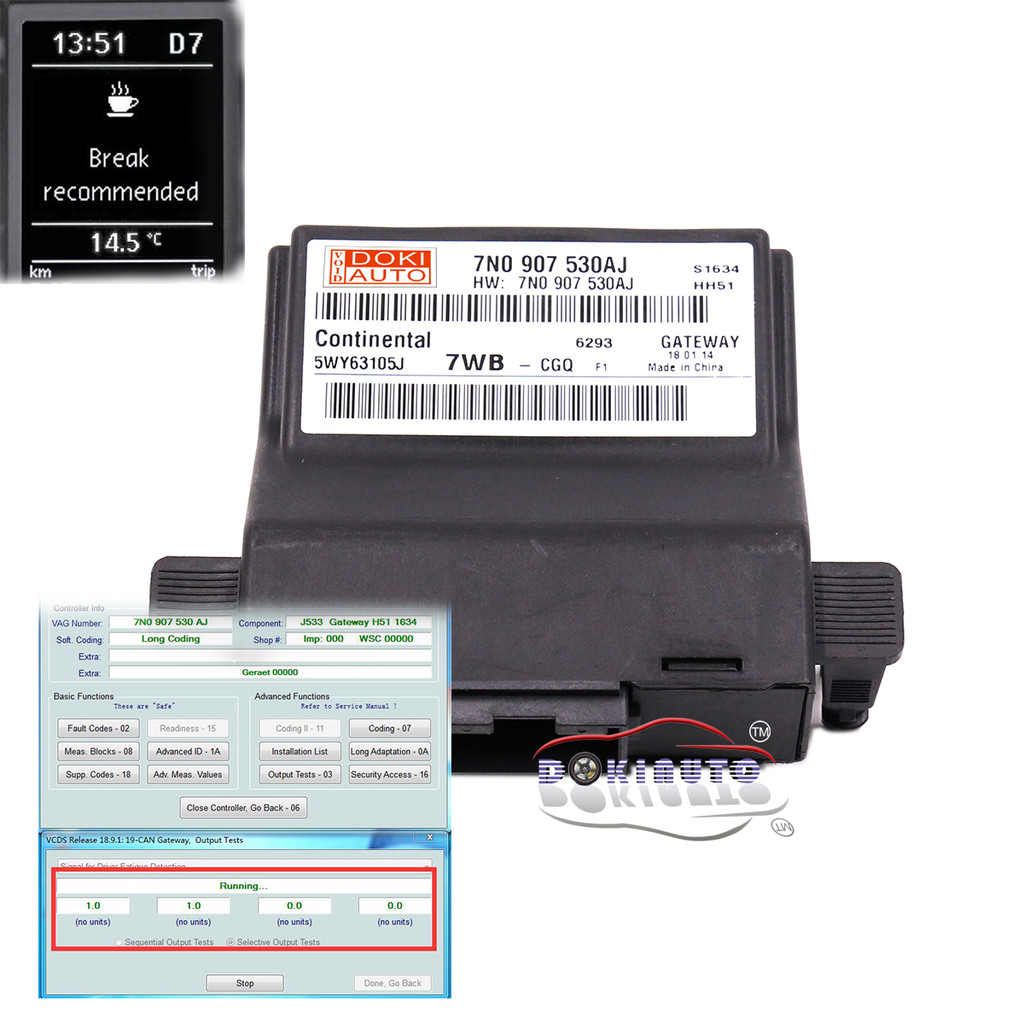 For VW MKE CC Passat B7 Golf Jetta 5 6 MK6 Tiguan Scirocco CanBus Gateway 7N0 907 530 AJ