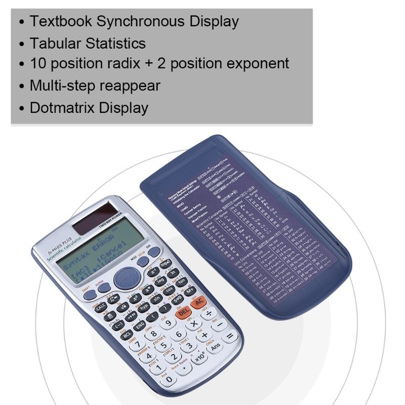 Student Handheld Scientific Full Function Calculator Portable Calculator With 417 Functions
