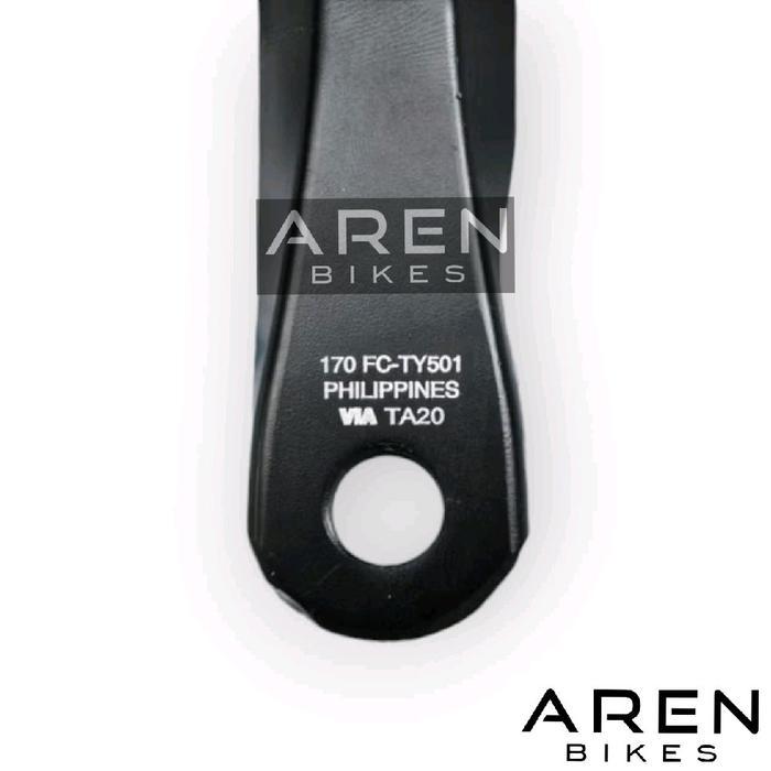 CRANK 3 SPEED TY501 TOURNEY 48T 42T AINWHEEL ALLOY HITAM SEPEDA MTB FEDERAL CRANKSET 170mm 170 MM