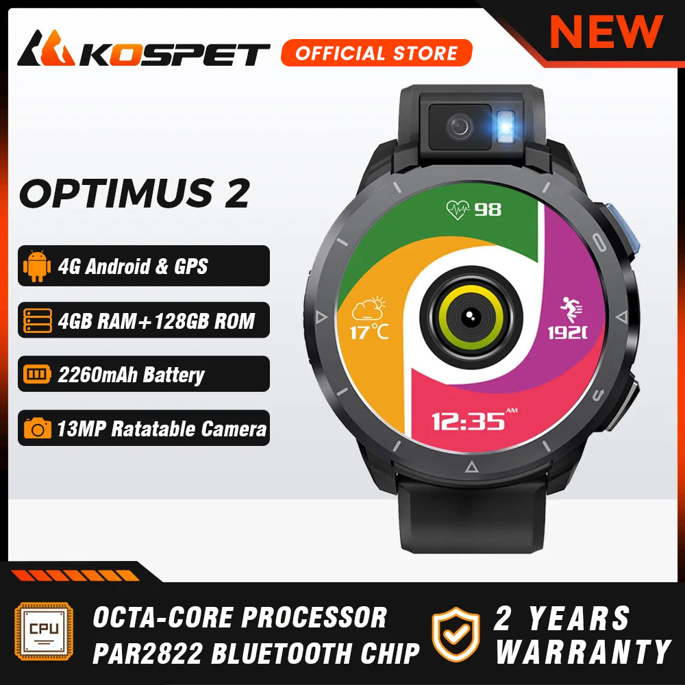 KOSPET OPTIMUS 2 Jam Tangan Pintar Pria Ultra 2023 Jam Tangan Pintar GPS untuk Pria Jam Tangan Andro