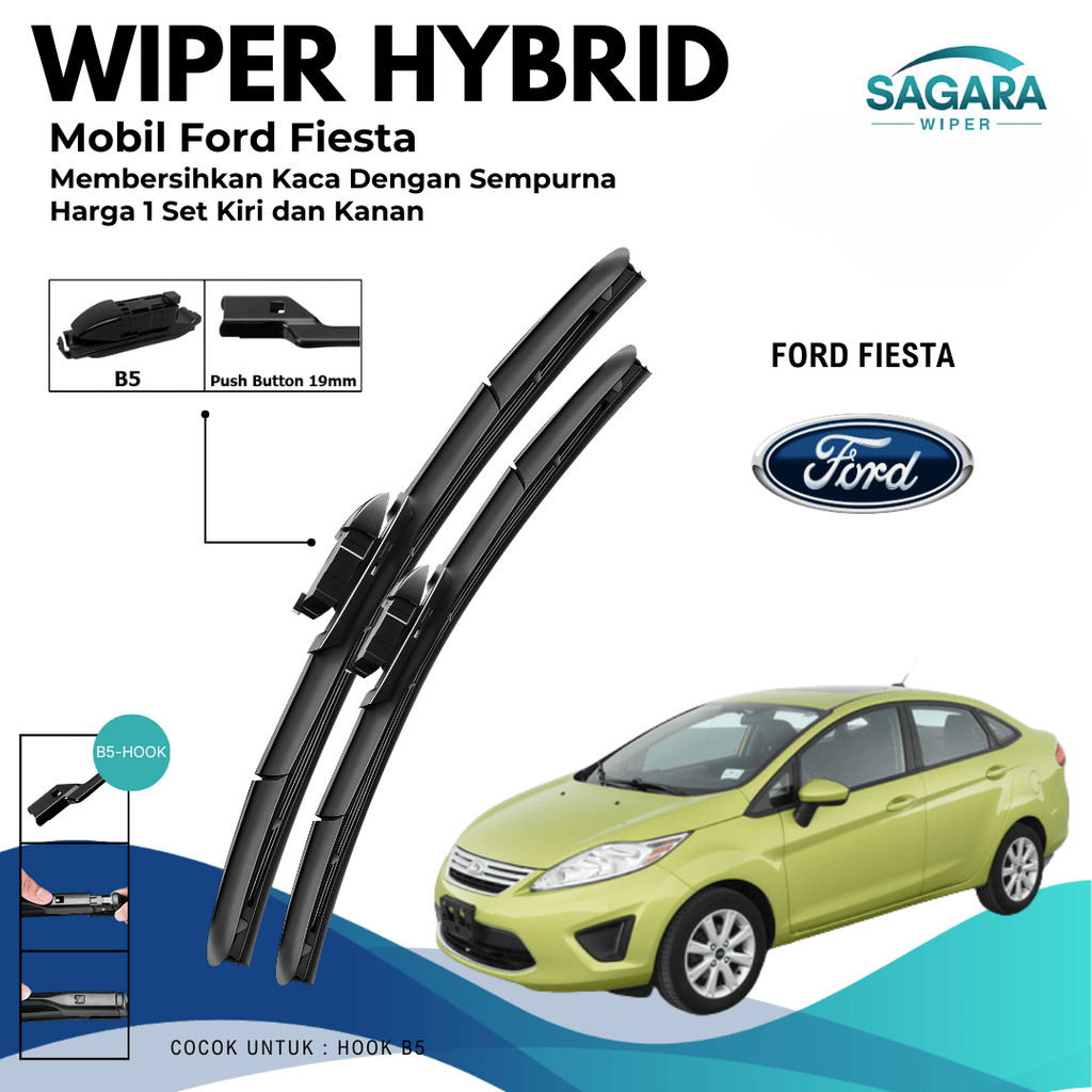 Wiper Ford Fiesta Hybrid Kaca Depan Mobil