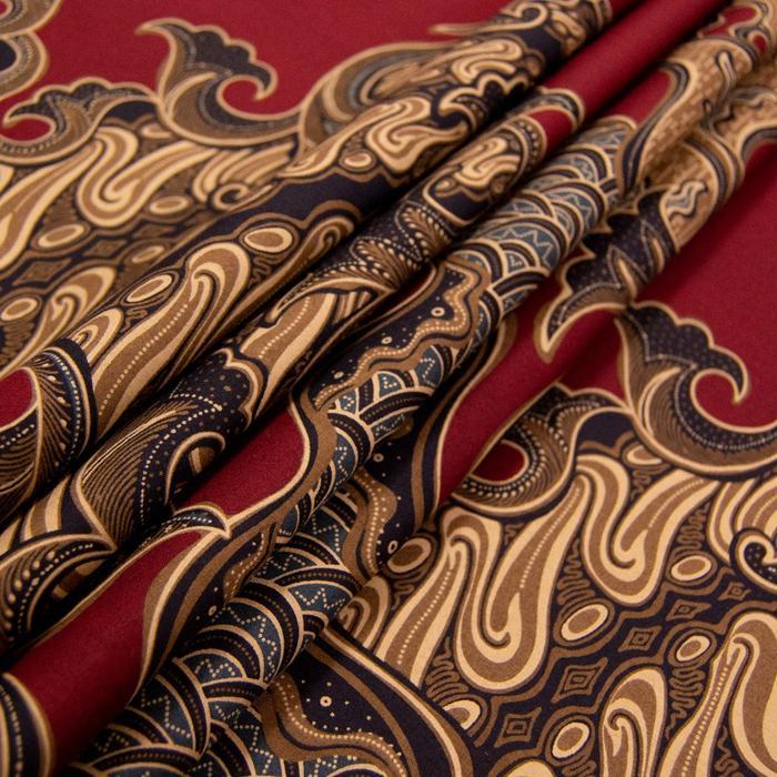 Enzy Batik Kain Batik Ganesha - Maroon