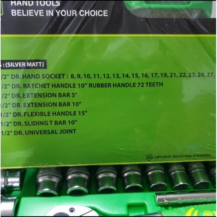 KUNCI SOK TEKIRO 24PCS 8 - 32 HAND SOCKET SET TEKIRO 24 PCS 8-32MM