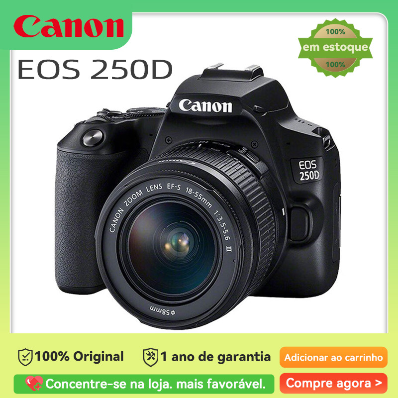 FLASH SALE    Canon Eos 250D Rebel SL3 200D Ii APS-C Dslr Digitale Camera Fotografica Profesional Me