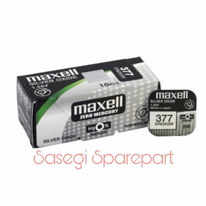 NEWW Baterai Maxell 377 SR626SW Baterai Maxell 377 Maxell 626 Original