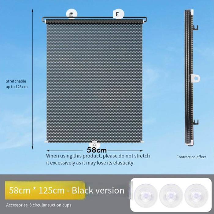 Tirai Sun Shield / Tirai Jendela / Pelindung Panas Roller Blind Mobil